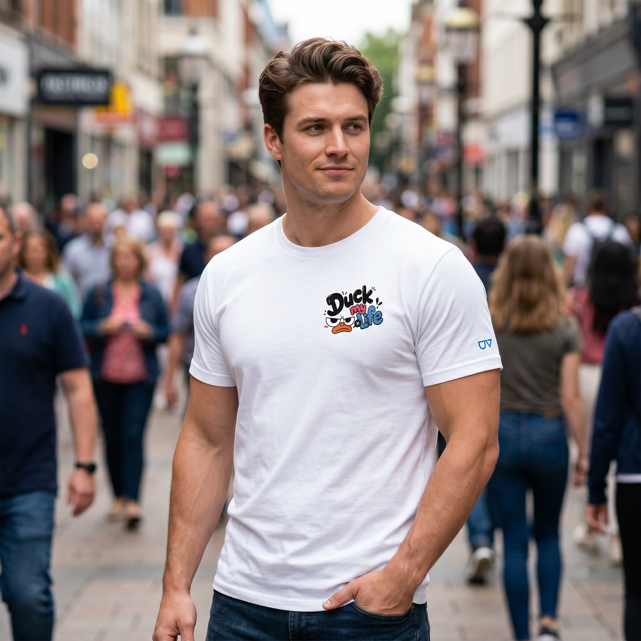 Funny Duck Graphic T-Shirt - Duck My Life